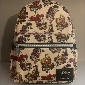 Loungefly Tattoo Style Princess Mini Backpack
